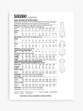 Simplicity S9260 plus size sewing pattern - British product