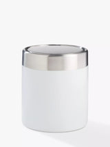 John Lewis John Lewis Swing Lid Mini Bathroom Bin White 1.5L- Buy online at McGrocer