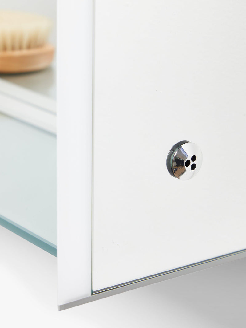 John Lewis mirrored illuminated bathroom cabinet with shelf - British product