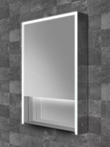 John Lewis John Lewis Shelf Single Mirrored and Illuminated Bathroom Cabinet- Buy online at McGrocer