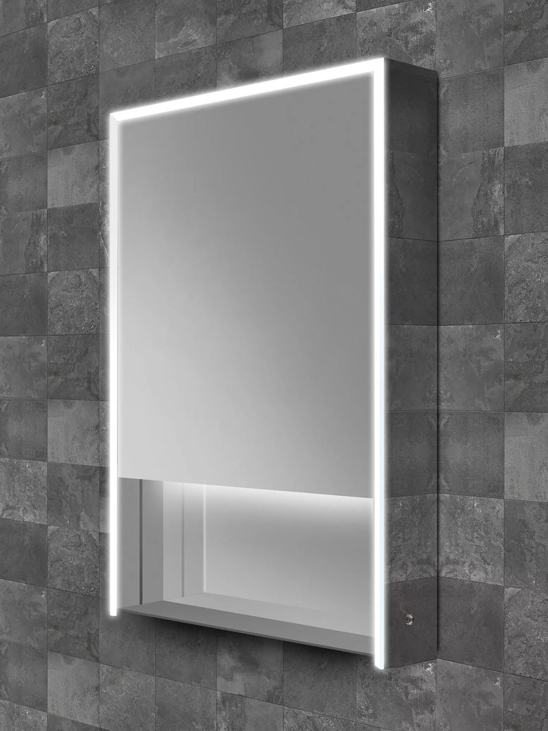 John Lewis mirrored illuminated bathroom cabinet with shelf - British product