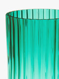 John Lewis green cylinder ridge vase 31cm height, UK version