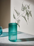John Lewis green cylinder ridge vase 31cm height, UK version