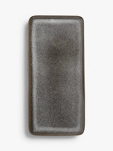 John Lewis John Lewis Reactive Glaze Stoneware Rectangular Platter Grey Tableware 33cm- Buy online at McGrocer