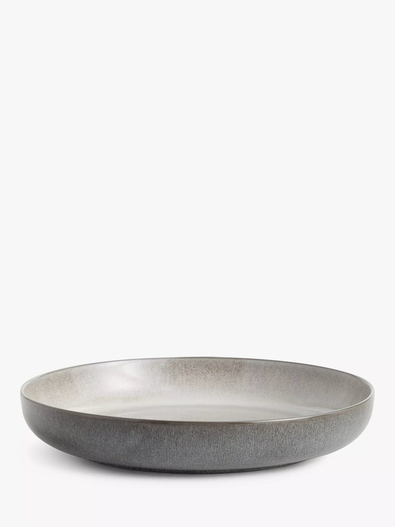 John Lewis Reactive Glaze Stoneware Pasta Bowl, 23.3cm