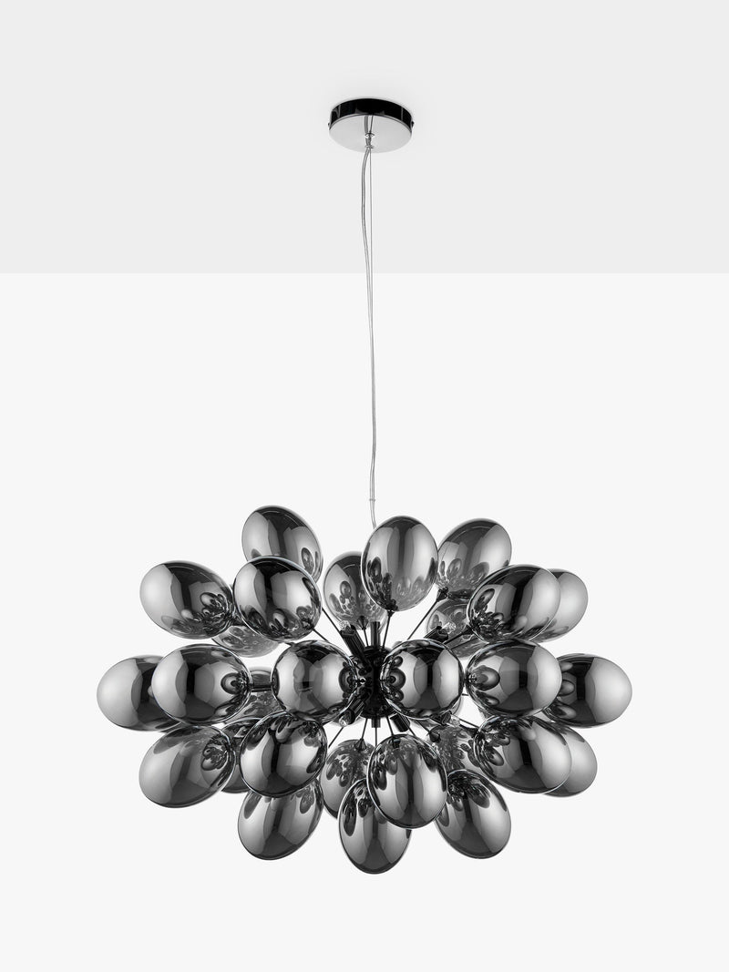 Bay Lighting Grandeur ceiling light black chrome (British brand)