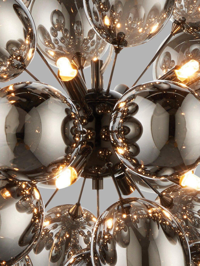 Bay Lighting Grandeur ceiling light black chrome (British brand)