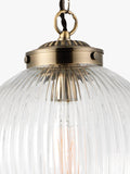 Bay Lighting Elena ribbed glass ceiling light 25cm (British brand)