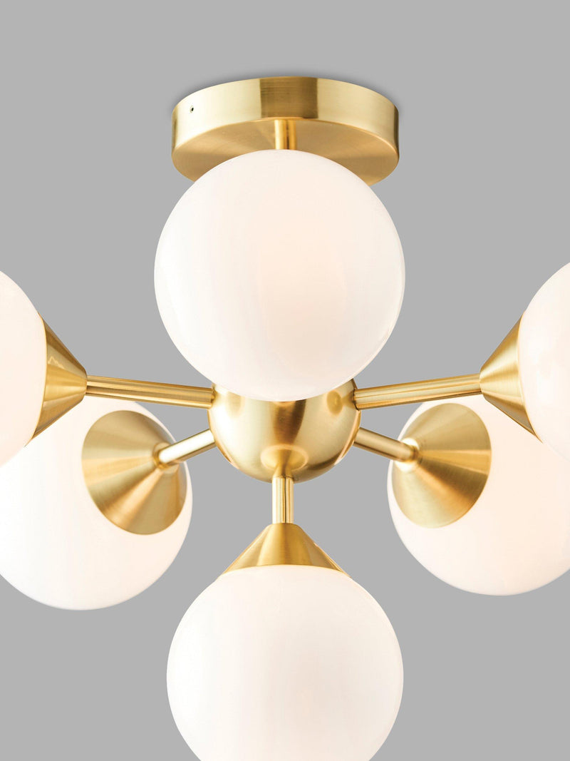 Bay Lighting Riess semi flush ceiling light 50cm - British product