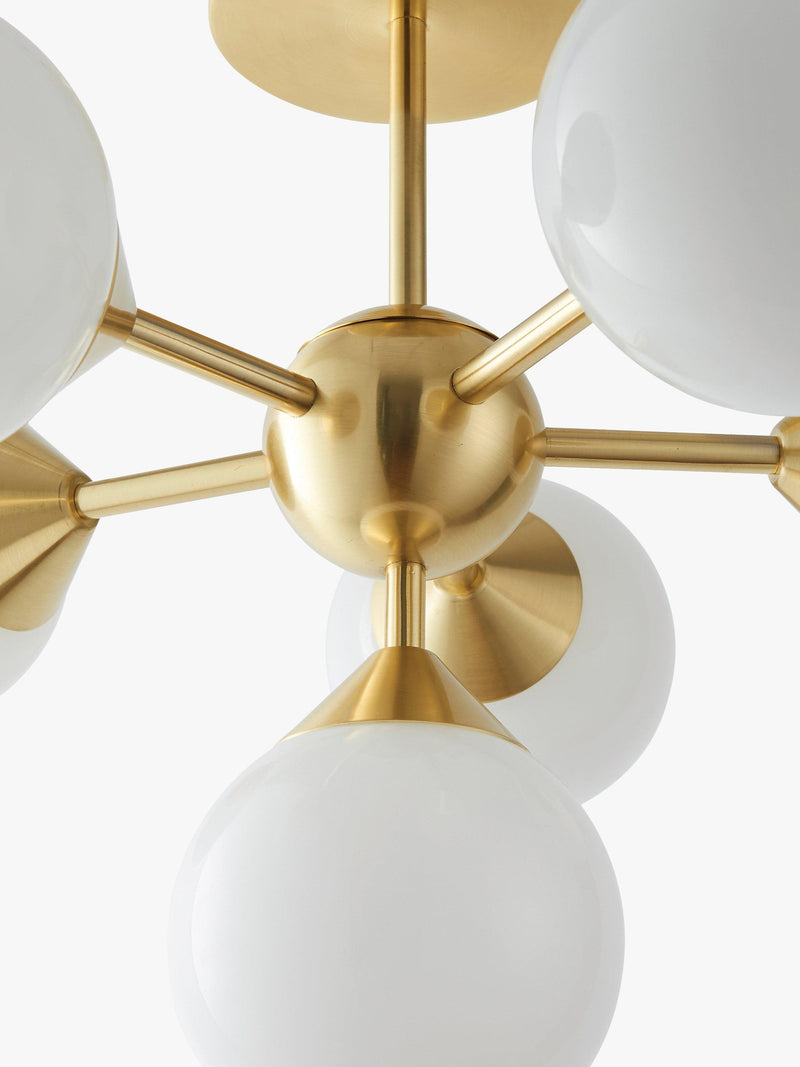 Bay Lighting Riess semi flush ceiling light 50cm - British product