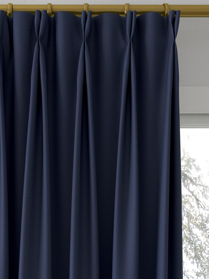 Sanderson Tuscany made to measure curtains in indigo, UK version