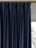 Sanderson Tuscany made to measure curtains in indigo, UK version