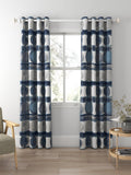 Harlequin Delphis curtains or roman blind Ink (British brand)