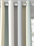 Harlequin funfair stripe curtain fabric calico cloud pebble UK version