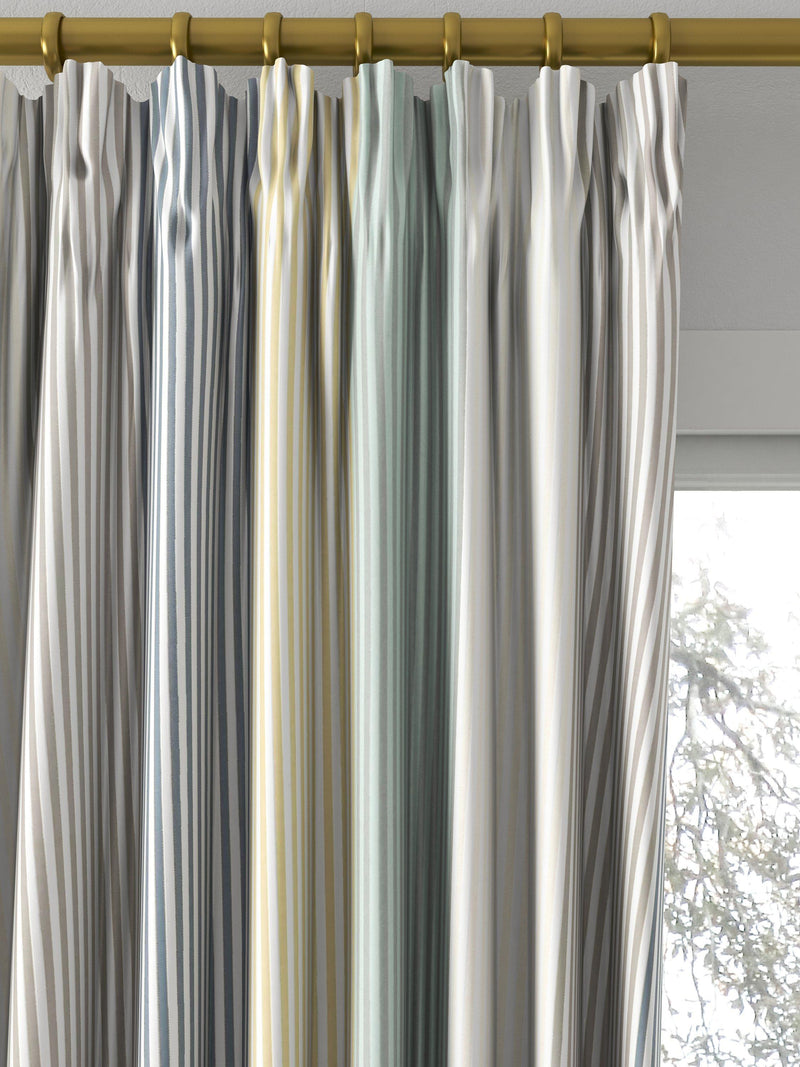 Harlequin funfair stripe curtain fabric calico cloud pebble UK version