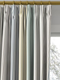 Harlequin funfair stripe curtain fabric calico cloud pebble UK version