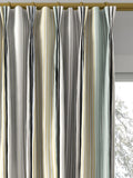 Harlequin funfair stripe curtain fabric calico cloud pebble UK version