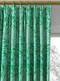 Morris & Co. Willow Boughs curtains in Sky/Leaf Green, UK version