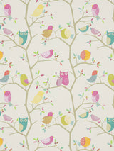 John Lewis Harlequin What A Hoot Pink/Aquamarine/Lime Made-to-Measure Curtain and Roman Blind Fabric- Buy online at McGrocer