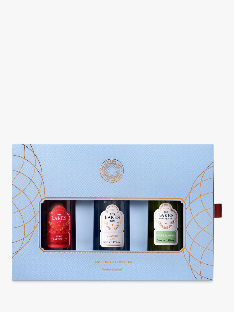 The Lakes Distillery mini gin gift set 3x 5cl (British brand)