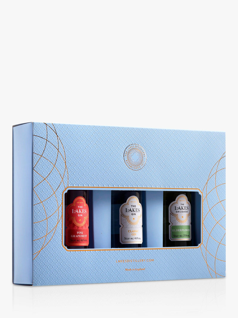 The Lakes Distillery mini gin gift set 3x 5cl (British brand)
