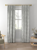 Prestigious Textiles Quill jacquard curtain in silver, made to measure - British product