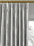 Prestigious Textiles Quill jacquard curtain in silver, made to measure - British product