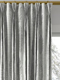 Prestigious Textiles Quill jacquard curtain in silver, made to measure - British product