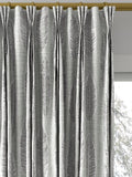 Prestigious Textiles Quill jacquard curtain in silver, made to measure - British product