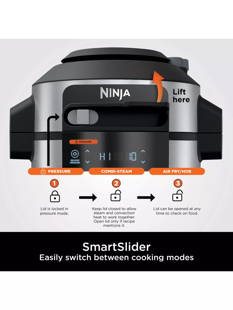 Ninja Foodi SmartLid multi-cooker 6L - British product