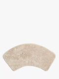 John Lewis Deep Pile Curve Bath Mat - White