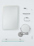 John Lewis Opus double towel rail 45cm silver, imported from the UK