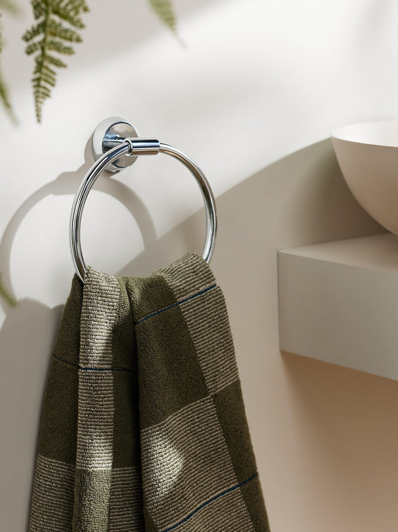 John Lewis Elegance towel ring silver, UK version