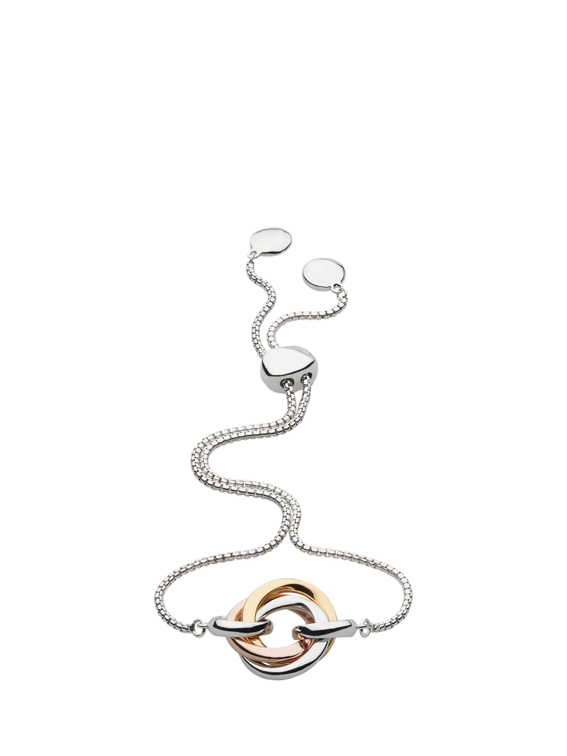 Kit Heath tri-colour trilogy chain bracelet, imported from the UK