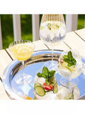 Luigi Bormioli fluted glass tumblers set of 4 450ml (British brand)