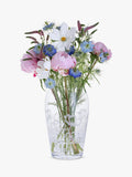 Dartington Crystal Bloom Cosmos Wide glass vase 25cm height - British product