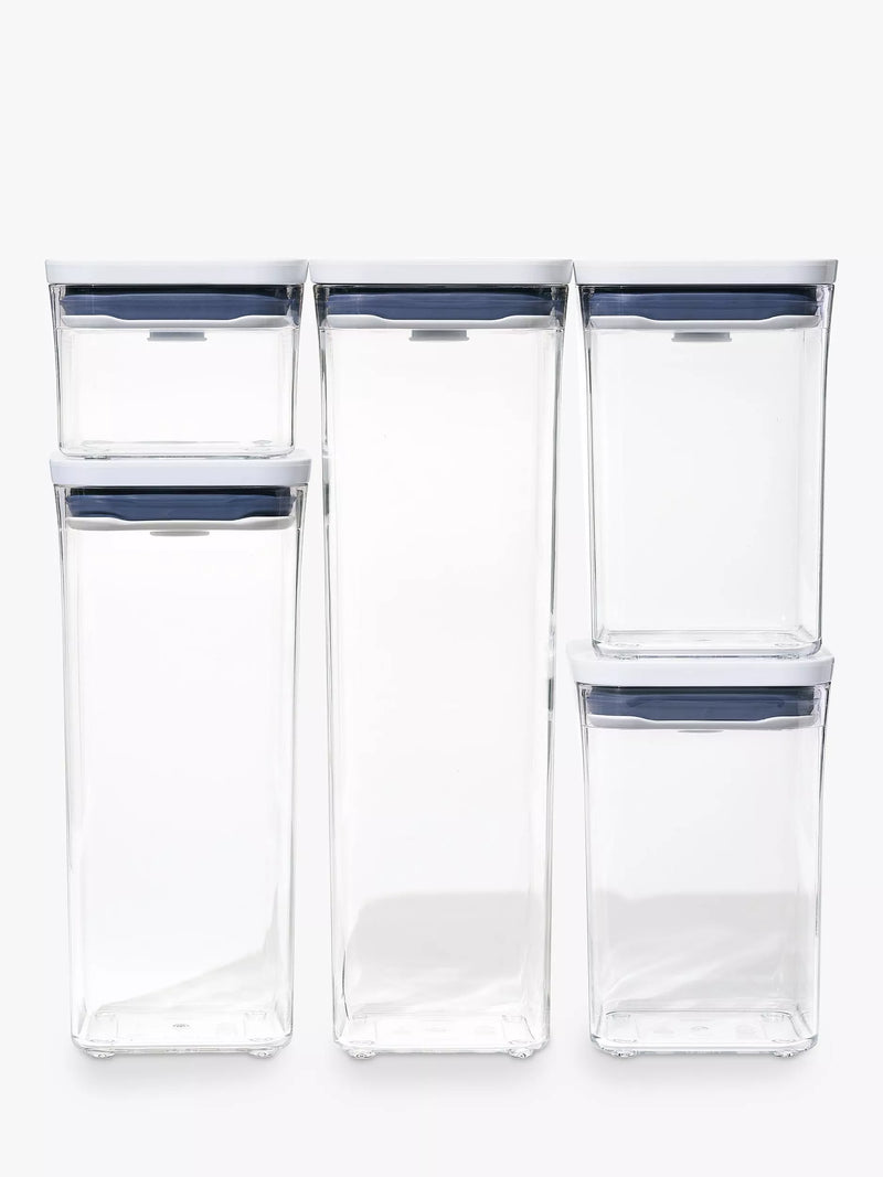 OXO POP square storage containers set of 5, UK version
