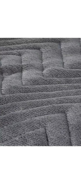 John Lewis Dreamland Grey Velvet Herringbone Heated Throw- Buy online at McGrocer