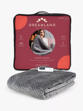 Dreamland Grey Velvet Heated Throw - British product