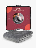 Dreamland Grey Velvet Heated Throw - British product