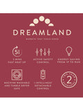 Dreamland Grey Velvet Heated Throw - British product