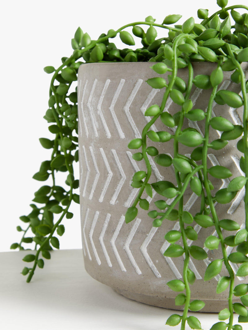 John Lewis Artificial Nickel Plants in Grey Pot (imported from the UK)