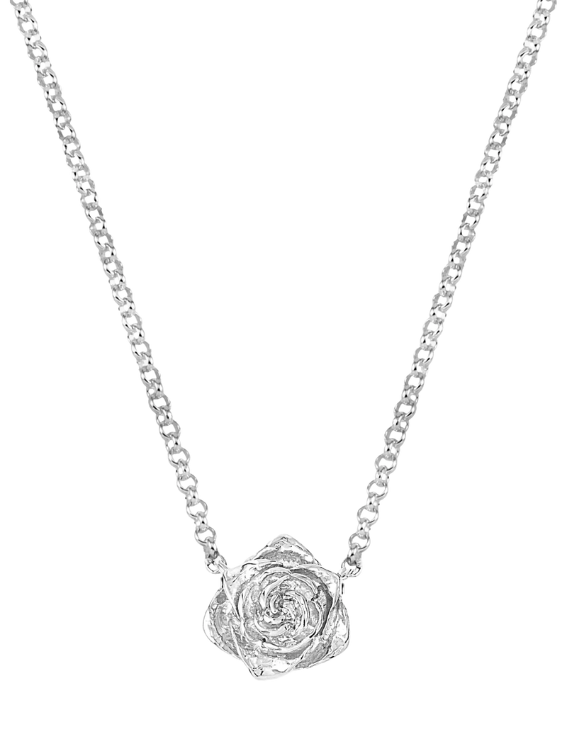 Dower & Hall Wild Rose pendant necklace 46cm - British product
