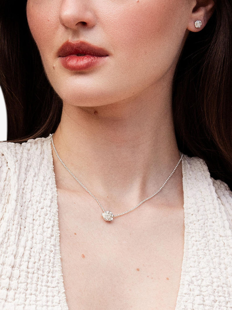 Dower & Hall Wild Rose pendant necklace 46cm - British product