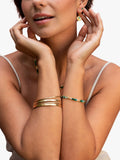 Dower & Hall gold hammered bangle, imported from the UK
