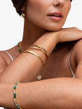 Dower & Hall gold hammered bangle, imported from the UK