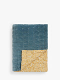 John Lewis Baxter Swirl reversible quilted bedspread in Multi, UK version