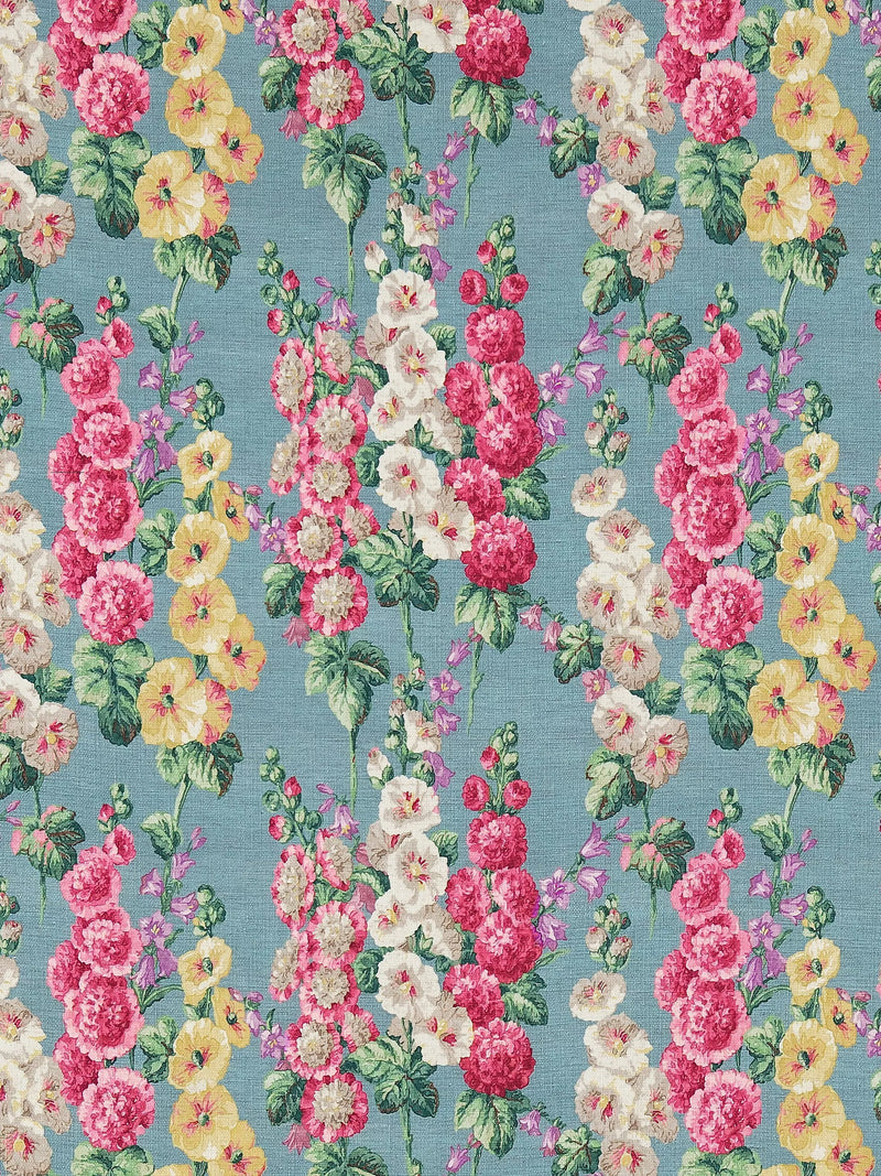 Sanderson Hollyhocks Furnishing Fabric