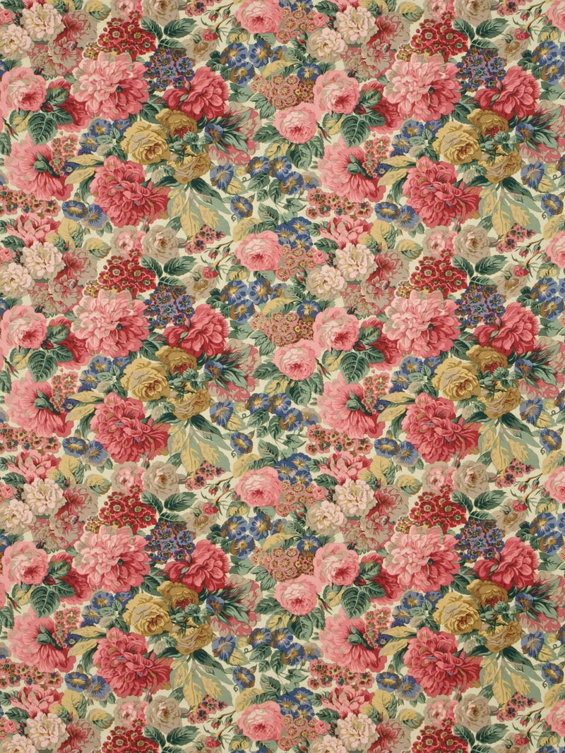 Sanderson furnishing fabric rose and peony red, imported from the UK