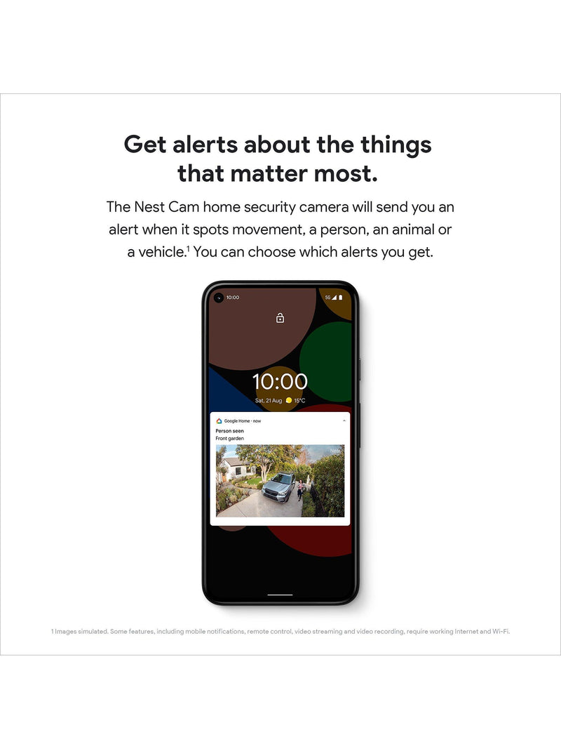 Google Nest Cam security camera 2-pack battery-powered - British product